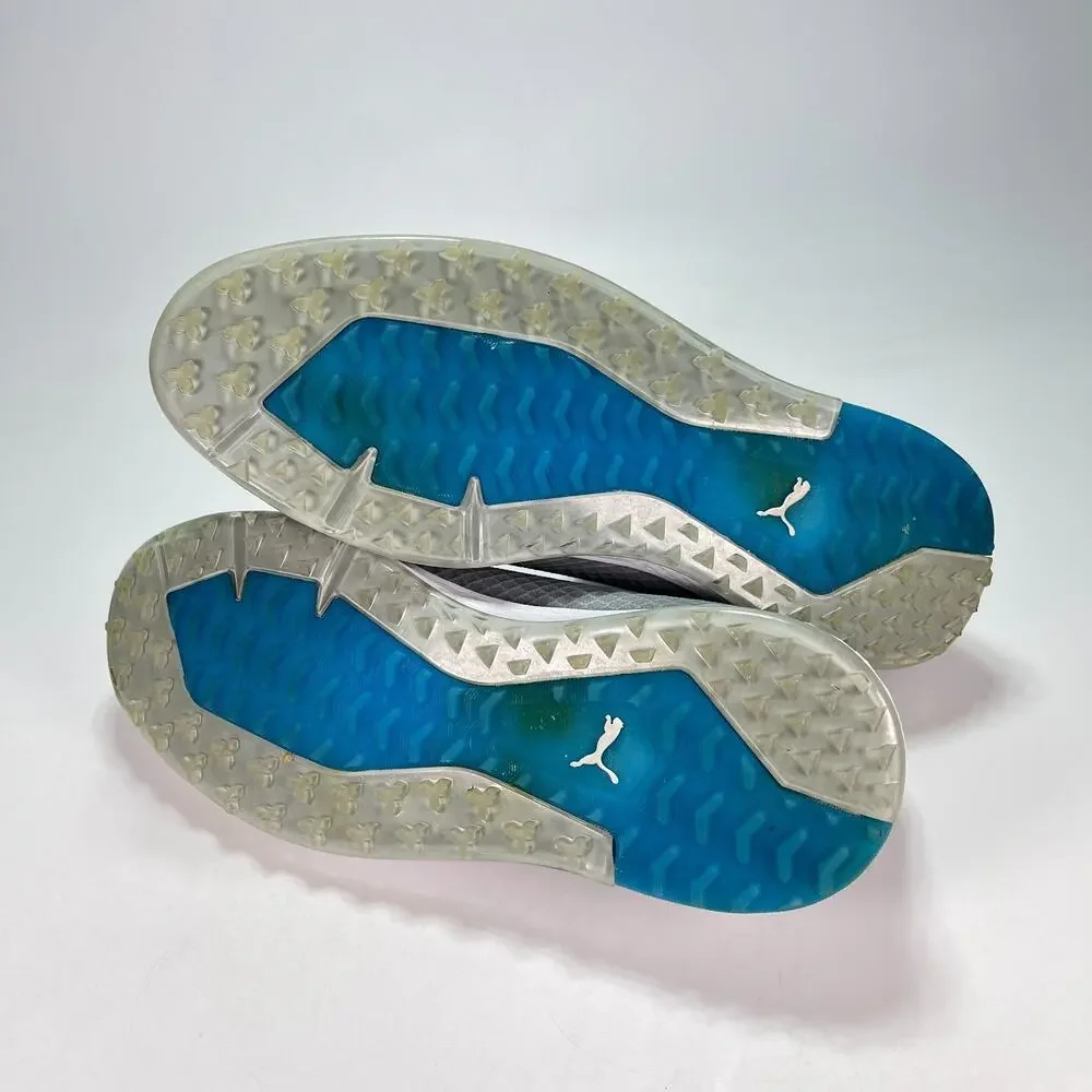 PUMA Proadapt Alphacat Gray Blue Spikeless Golf Shoes 376476-04 Men's Size 13